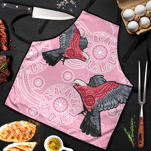 Pink Galah Aussie Aboriginal Apron Soaring High - Aussie Hoodie
