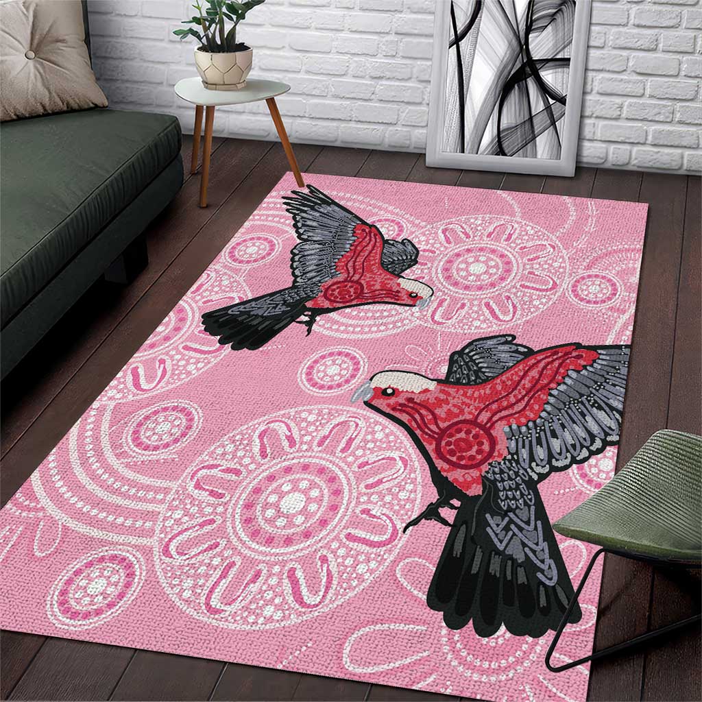 Pink Galah Aussie Aboriginal Area Rug Soaring High - Aussie Hoodie