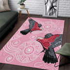 Pink Galah Aussie Aboriginal Area Rug Soaring High - Aussie Hoodie