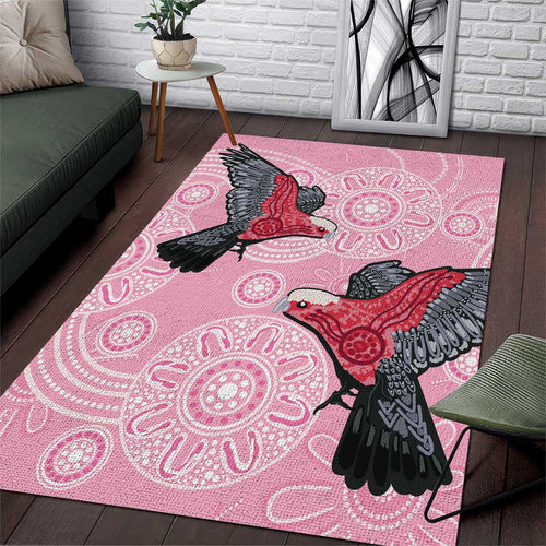 Pink Galah Aussie Aboriginal Area Rug Soaring High - Aussie Hoodie