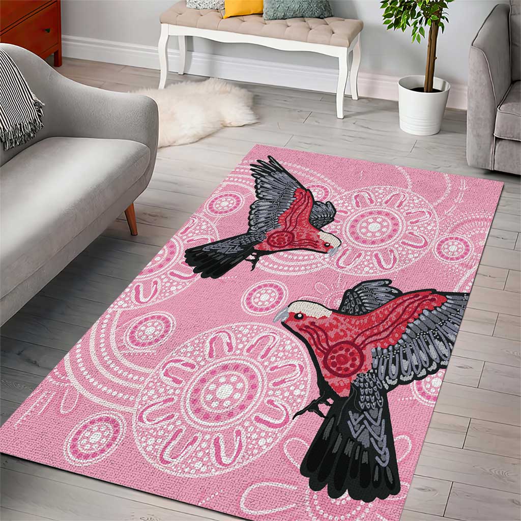 Pink Galah Aussie Aboriginal Area Rug Soaring High - Aussie Hoodie