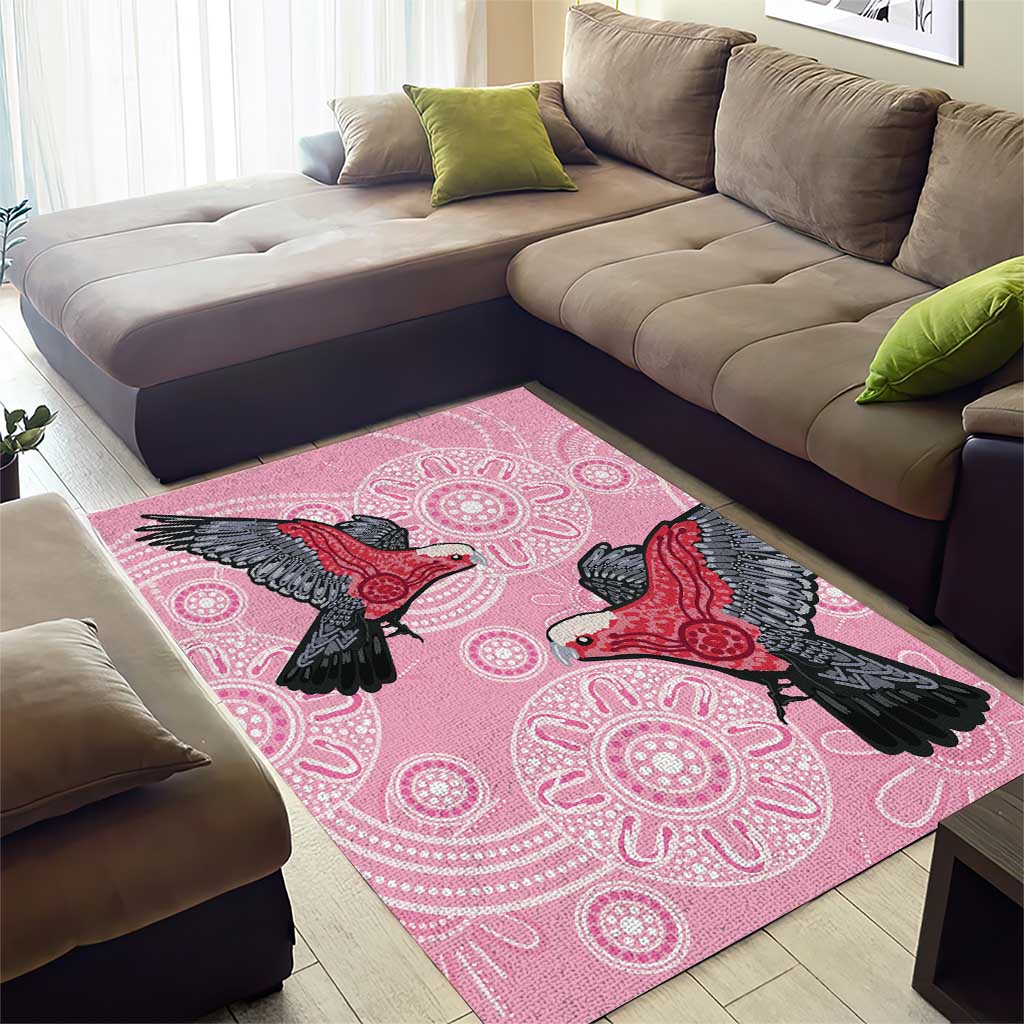Pink Galah Aussie Aboriginal Area Rug Soaring High - Aussie Hoodie
