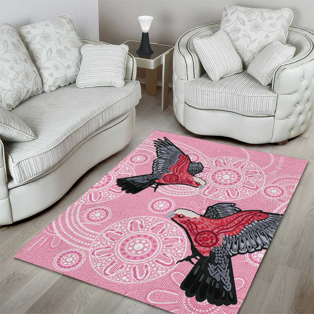 Pink Galah Aussie Aboriginal Area Rug Soaring High - Aussie Hoodie