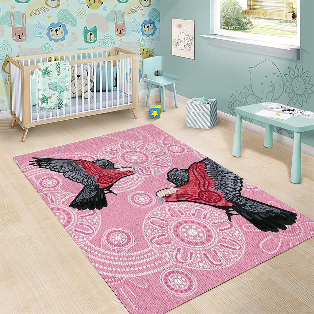 Pink Galah Aussie Aboriginal Area Rug Soaring High - Aussie Hoodie