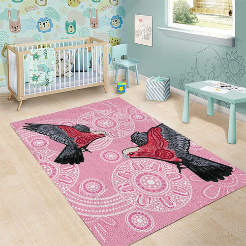 Pink Galah Aussie Aboriginal Area Rug Soaring High - Aussie Hoodie