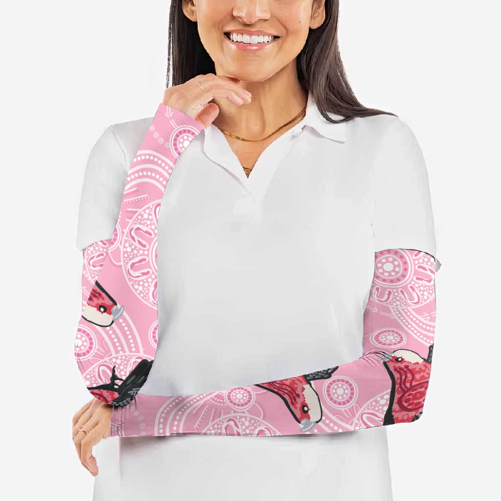 Pink Galah Aussie Aboriginal Arm Sleeves Soaring High - Aussie Hoodie