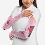 Pink Galah Aussie Aboriginal Arm Sleeves Soaring High - Aussie Hoodie