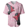 Pink Galah Aussie Aboriginal Baseball Jersey Soaring High - Aussie Hoodie