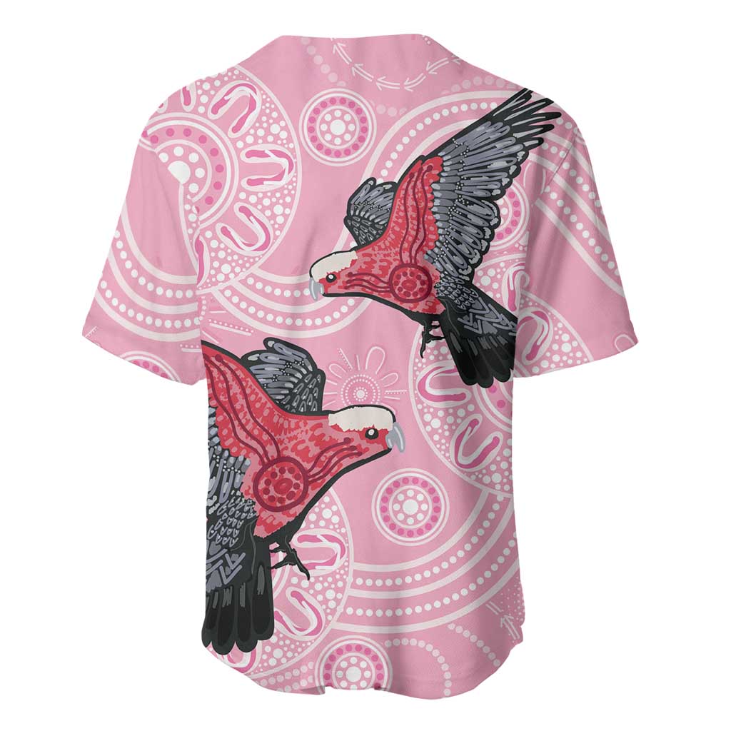 Pink Galah Aussie Aboriginal Baseball Jersey Soaring High - Aussie Hoodie