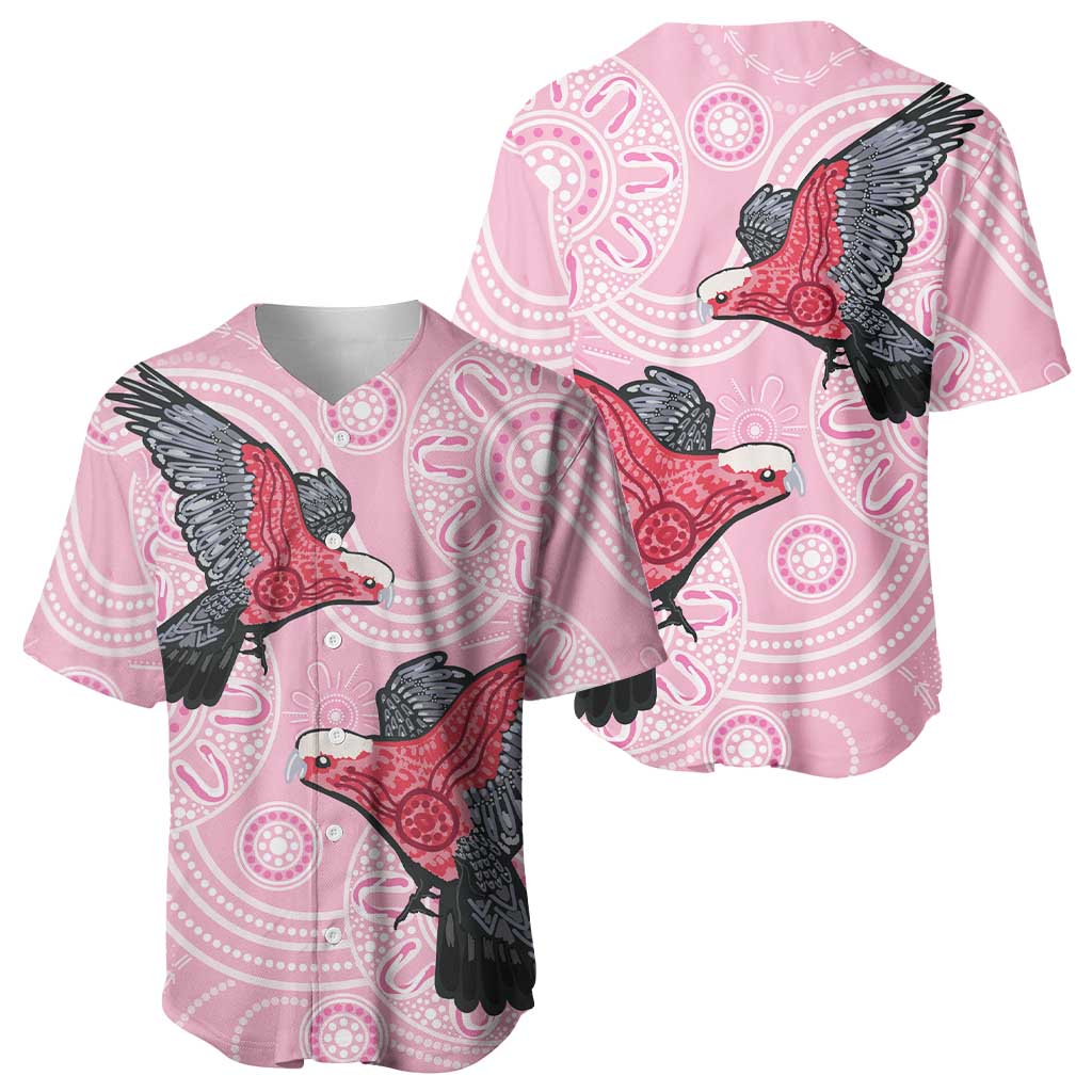 Pink Galah Aussie Aboriginal Baseball Jersey Soaring High - Aussie Hoodie