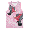 Pink Galah Aussie Aboriginal Basketball Jersey Soaring High - Aussie Hoodie