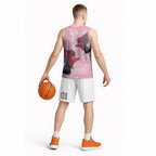 Pink Galah Aussie Aboriginal Basketball Jersey Soaring High - Aussie Hoodie