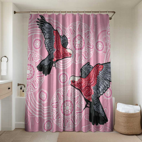 Pink Galah Aussie Aboriginal Bathroom Set Soaring High - Aussie Hoodie