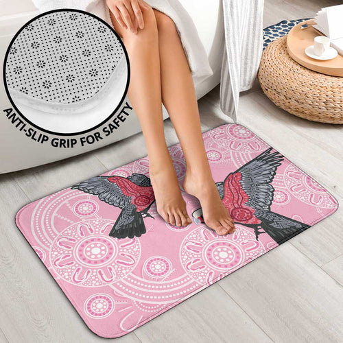 Pink Galah Aussie Aboriginal Bathroom Set Soaring High - Aussie Hoodie
