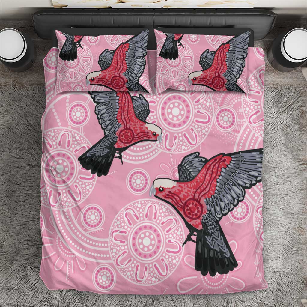 Pink Galah Aussie Aboriginal Bedding Set Soaring High - Aussie Hoodie