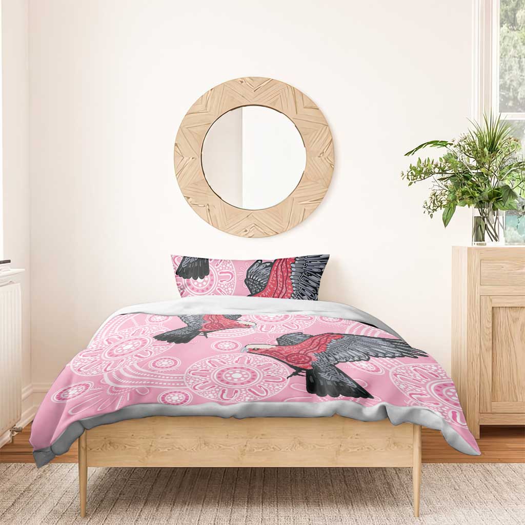 Pink Galah Aussie Aboriginal Bedding Set Soaring High - Aussie Hoodie