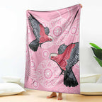 Pink Galah Aussie Aboriginal Blanket Soaring High - Aussie Hoodie