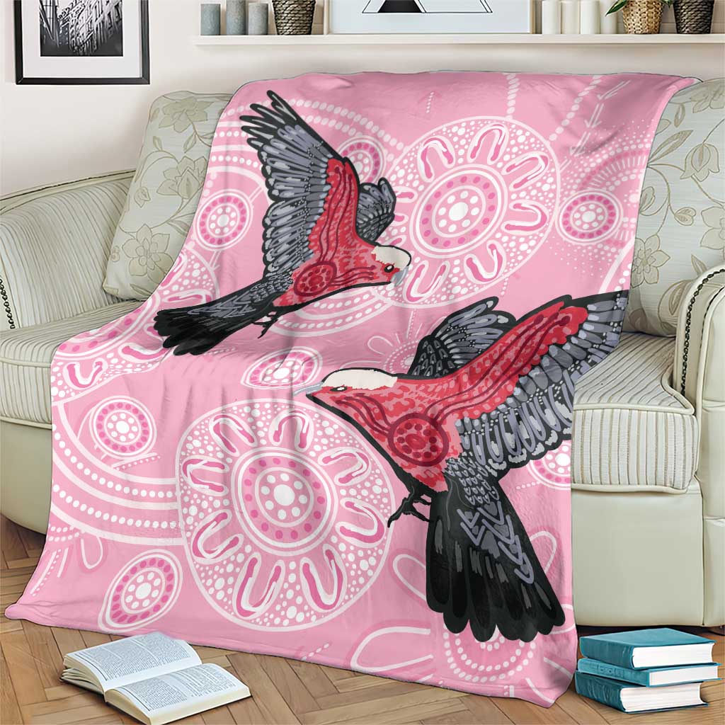 Pink Galah Aussie Aboriginal Blanket Soaring High - Aussie Hoodie