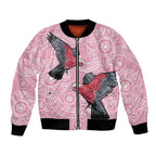 Pink Galah Aussie Aboriginal Bomber Jacket Soaring High - Aussie Hoodie