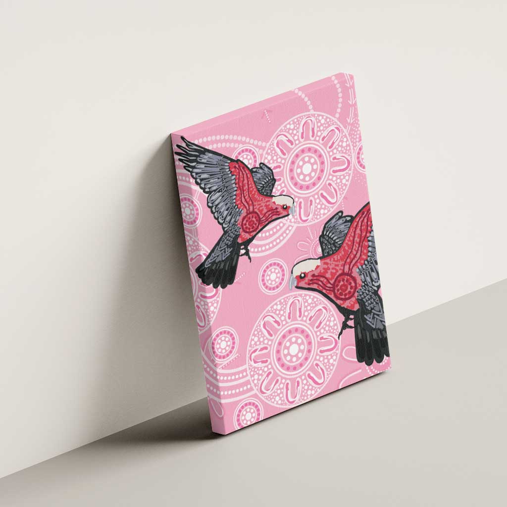 Pink Galah Aussie Aboriginal Canvas Wall Art Soaring High - Aussie Hoodie