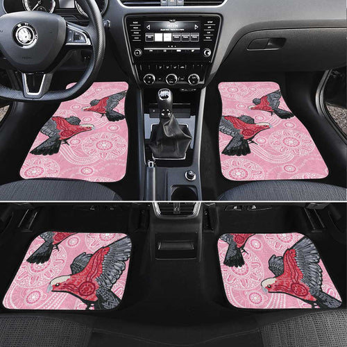 Pink Galah Aussie Aboriginal Car Mats Soaring High - Aussie Hoodie