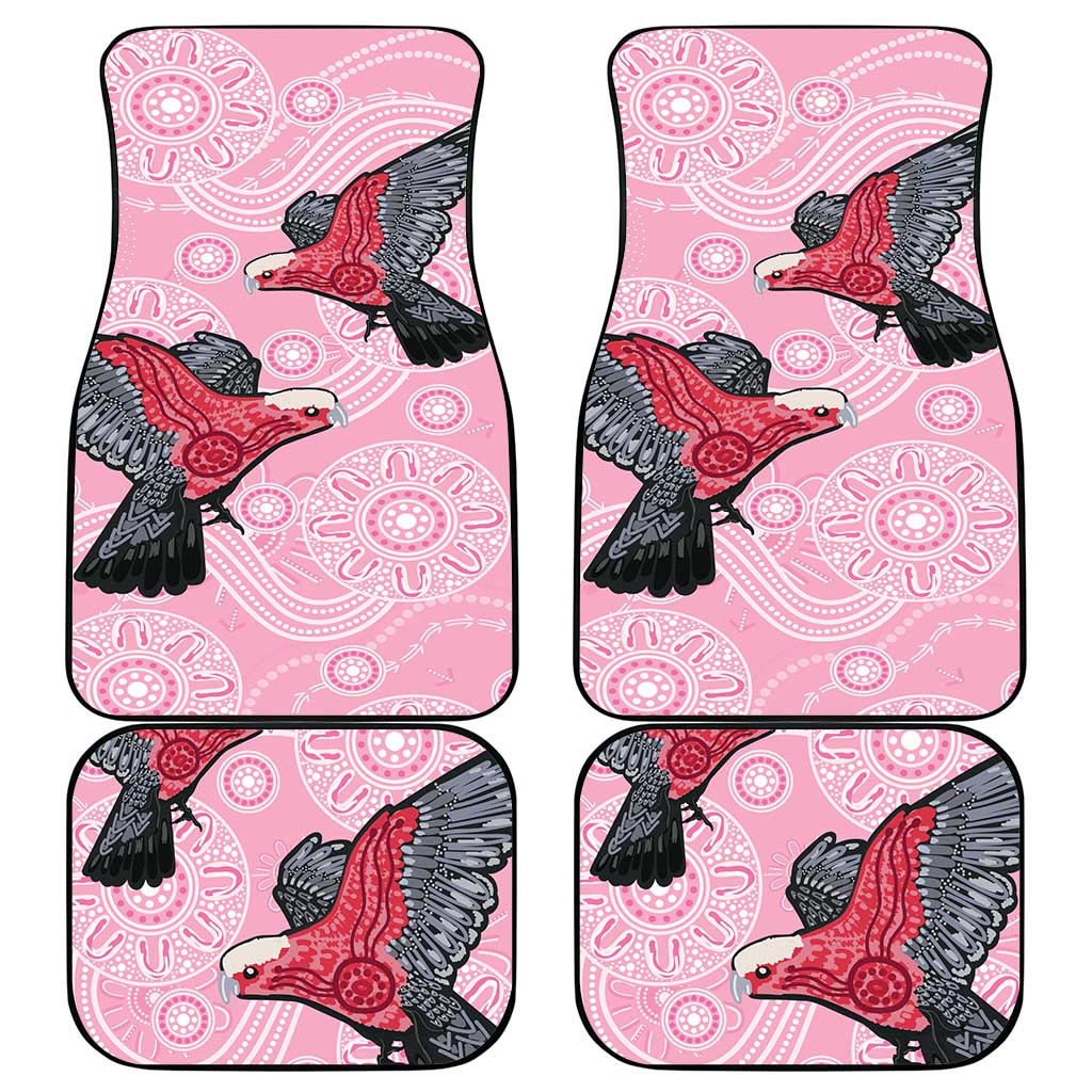 Pink Galah Aussie Aboriginal Car Mats Soaring High - Aussie Hoodie