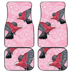 Pink Galah Aussie Aboriginal Car Mats Soaring High - Aussie Hoodie