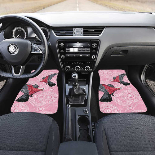 Pink Galah Aussie Aboriginal Car Mats Soaring High - Aussie Hoodie