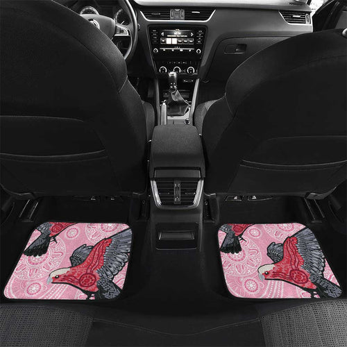 Pink Galah Aussie Aboriginal Car Mats Soaring High - Aussie Hoodie
