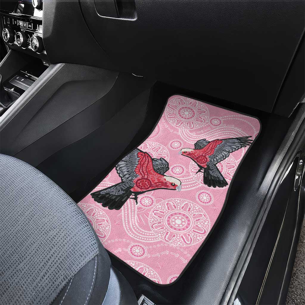 Pink Galah Aussie Aboriginal Car Mats Soaring High - Aussie Hoodie