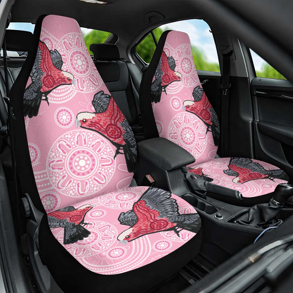 Pink Galah Aussie Aboriginal Car Seat Cover Soaring High - Aussie Hoodie