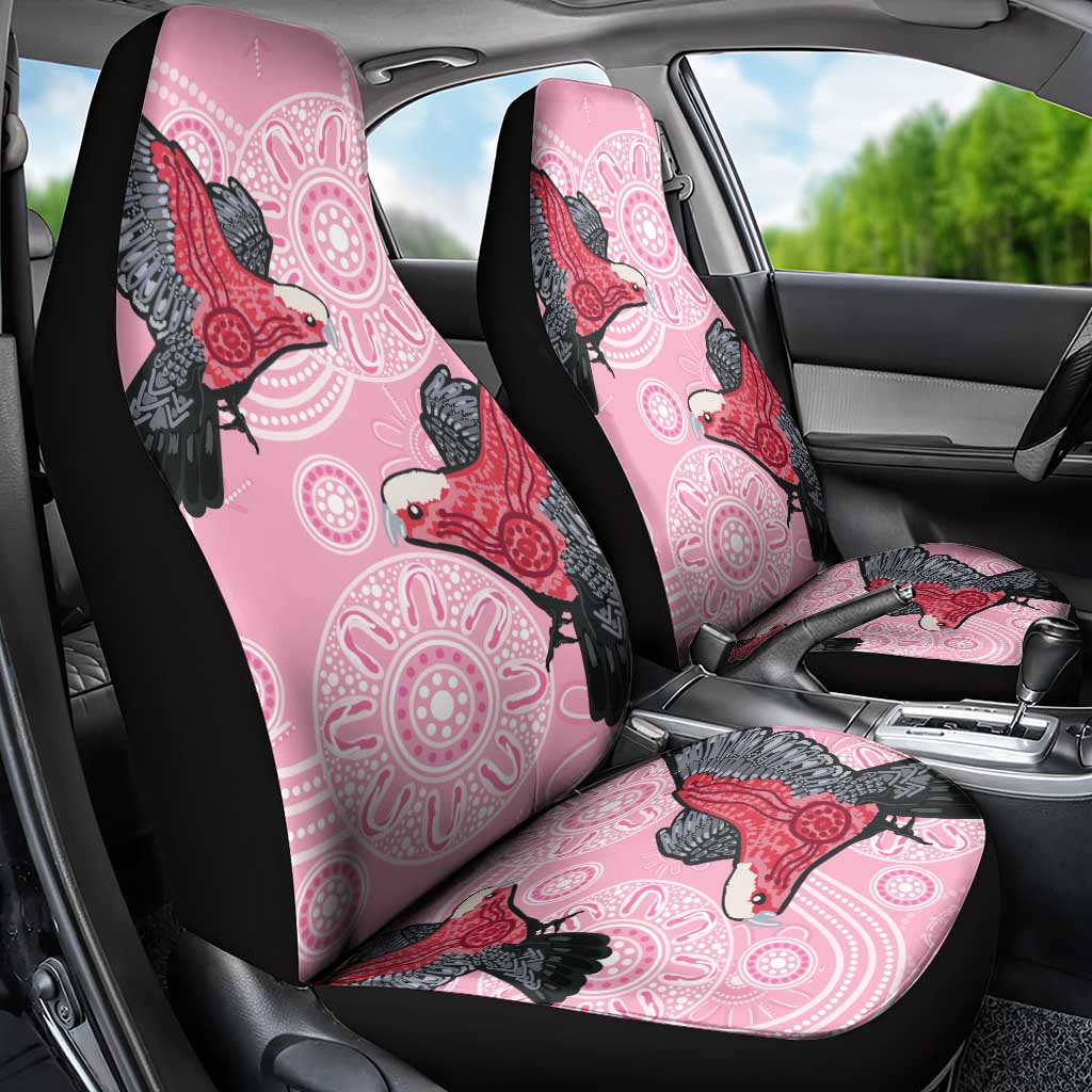Pink Galah Aussie Aboriginal Car Seat Cover Soaring High - Aussie Hoodie