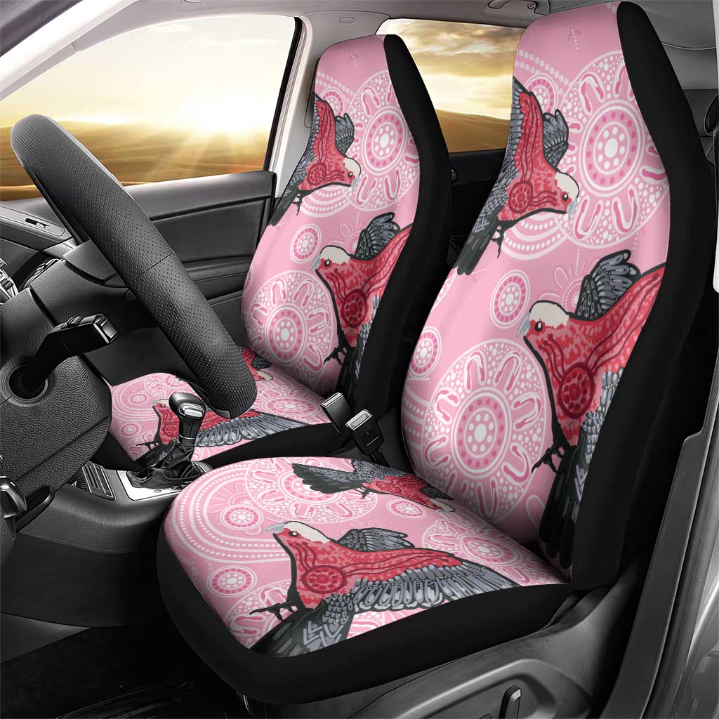 Pink Galah Aussie Aboriginal Car Seat Cover Soaring High - Aussie Hoodie