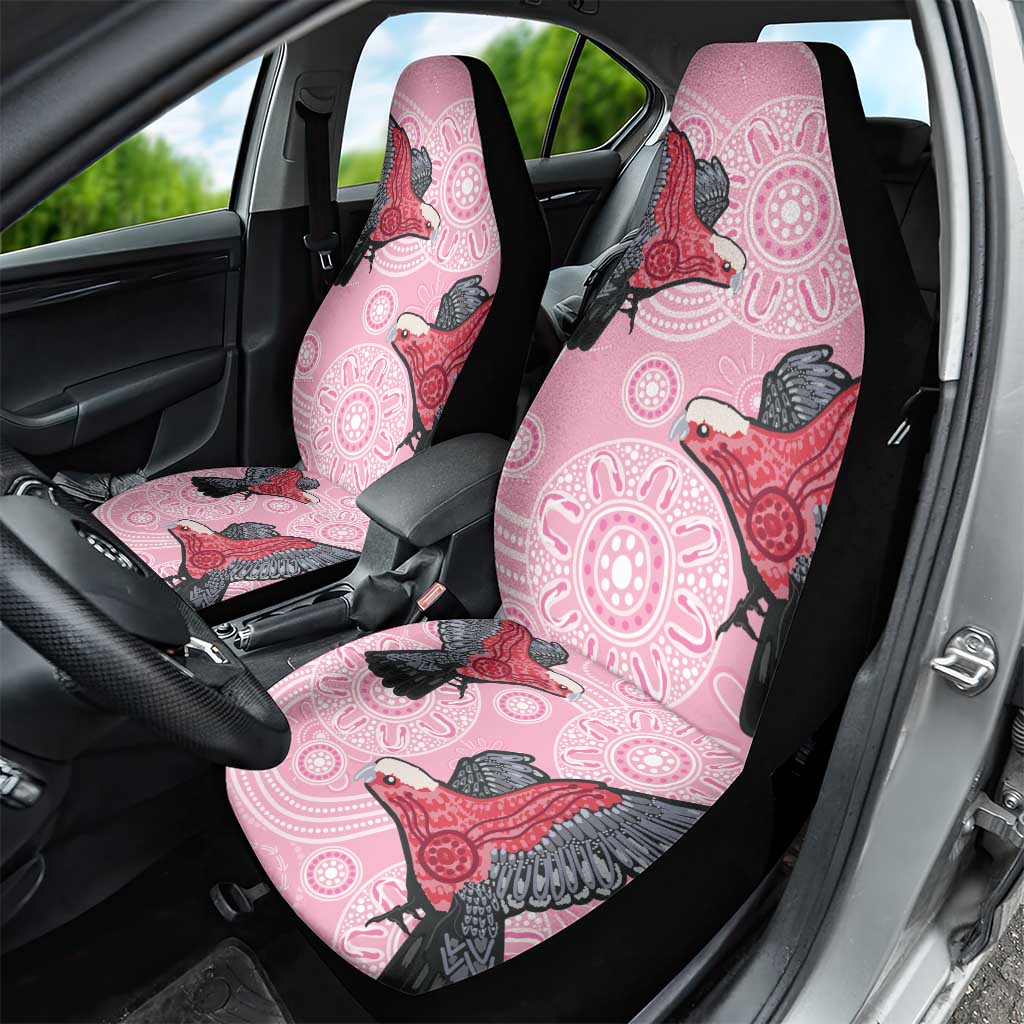 Pink Galah Aussie Aboriginal Car Seat Cover Soaring High - Aussie Hoodie