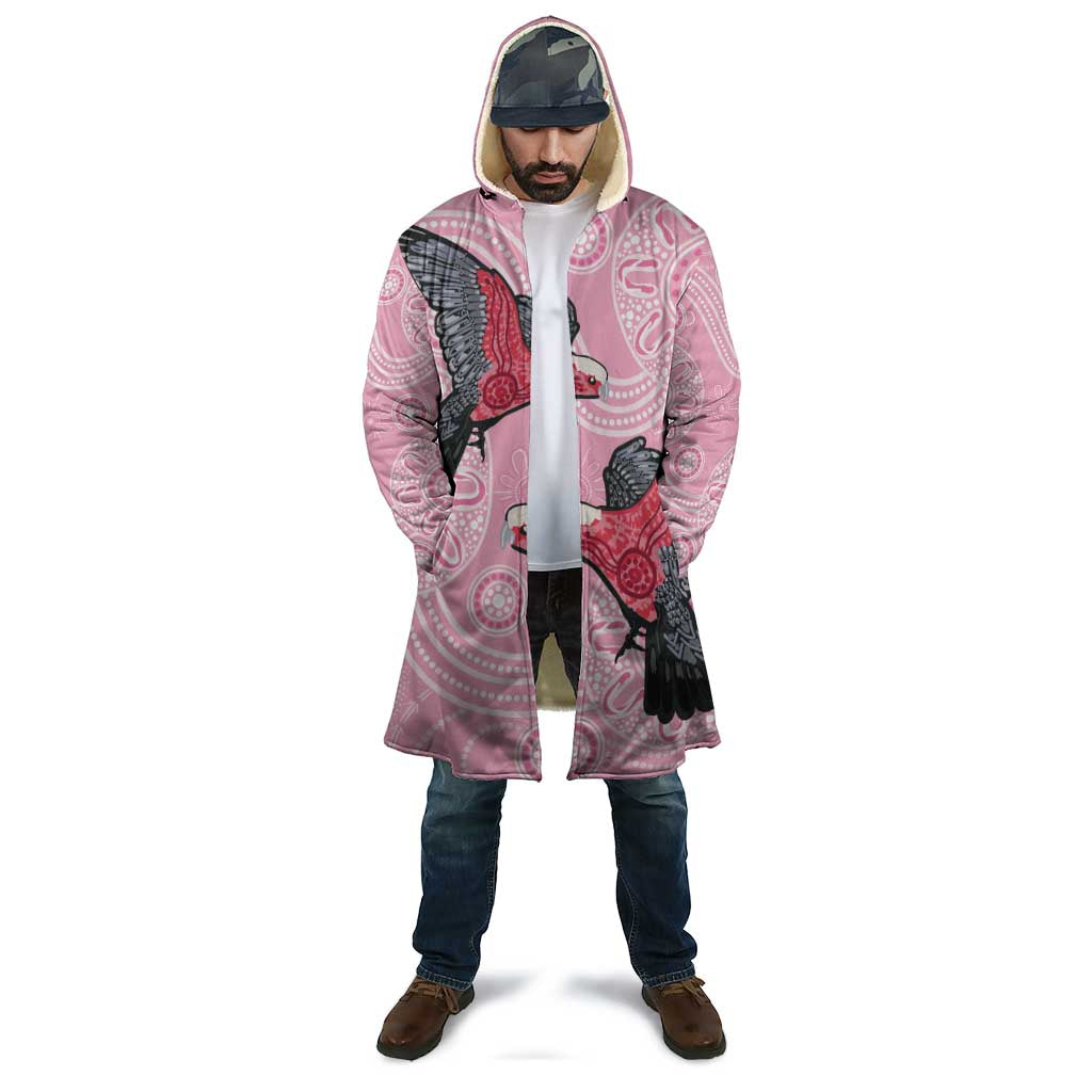 Pink Galah Aussie Aboriginal Cloak Soaring High - Aussie Hoodie