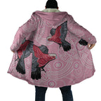 Pink Galah Aussie Aboriginal Cloak Soaring High - Aussie Hoodie