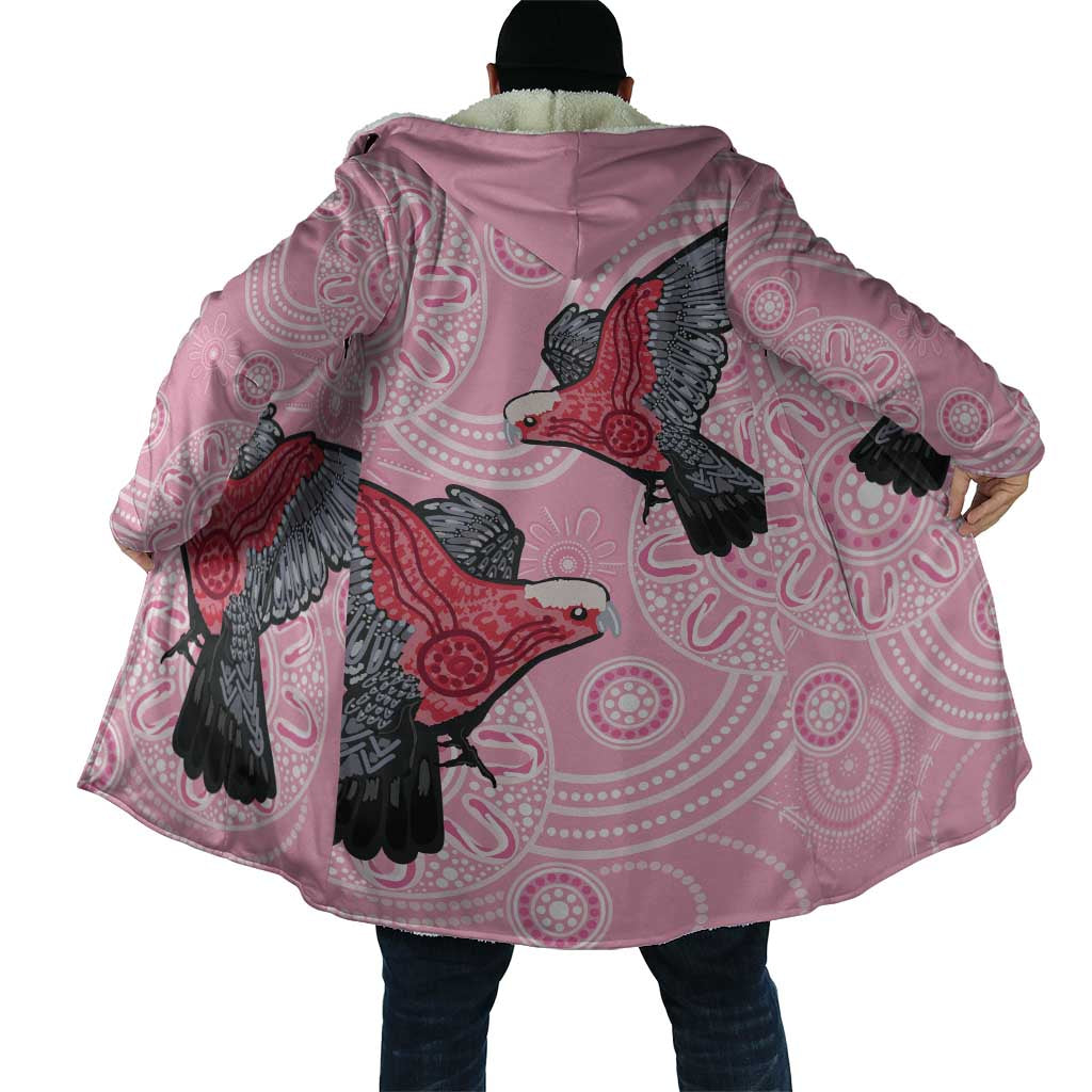 Pink Galah Aussie Aboriginal Cloak Soaring High - Aussie Hoodie