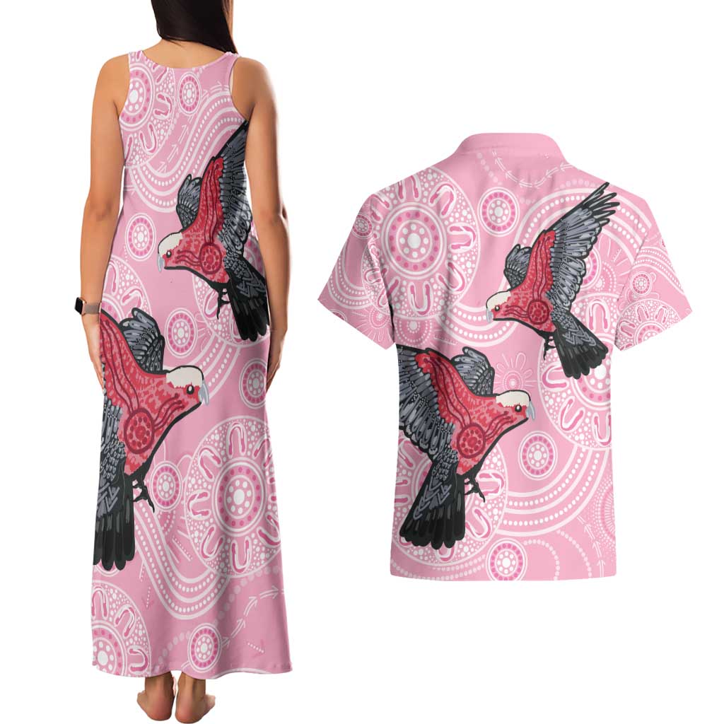 Pink Galah Aussie Aboriginal Couples Matching Tank Maxi Dress and Hawaiian Shirt Soaring High - Aussie Hoodie