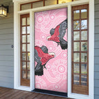 Pink Galah Aussie Aboriginal Door Cover Soaring High - Aussie Hoodie