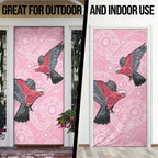 Pink Galah Aussie Aboriginal Door Cover Soaring High - Aussie Hoodie