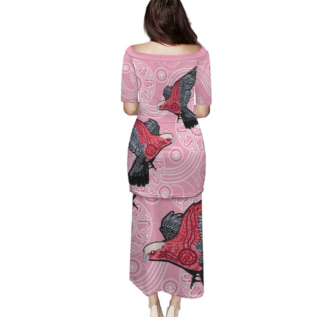 Pink Galah Aussie Aboriginal Family Matching Puletasi and Hawaiian Shirt Soaring High - Aussie Hoodie