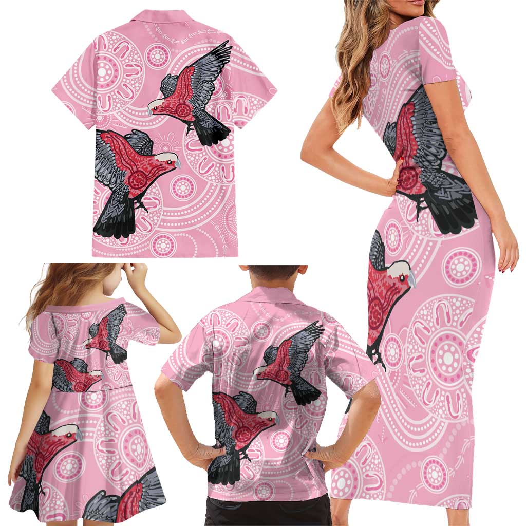 Pink Galah Aussie Aboriginal Family Matching Short Sleeve Bodycon Dress and Hawaiian Shirt Soaring High - Aussie Hoodie