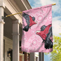 Pink Galah Aussie Aboriginal Garden Flag Soaring High - Aussie Hoodie