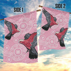 Pink Galah Aussie Aboriginal Garden Flag Soaring High - Aussie Hoodie