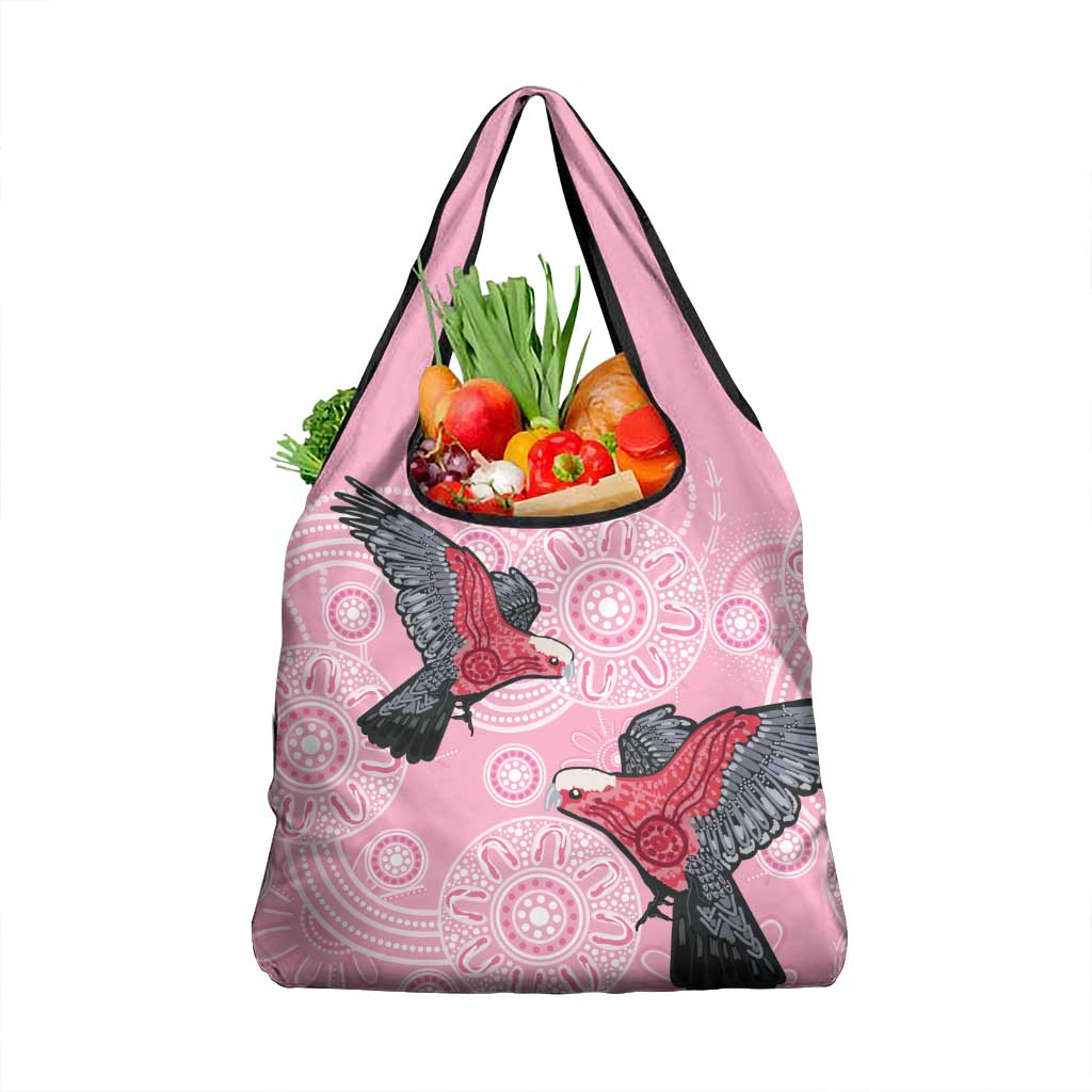 Pink Galah Aussie Aboriginal Grocery Bag Soaring High - Aussie Hoodie