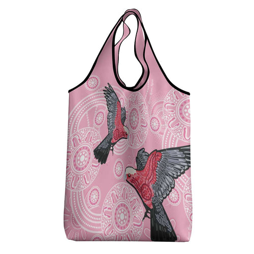 Pink Galah Aussie Aboriginal Grocery Bag Soaring High - Aussie Hoodie