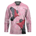 Pink Galah Aussie Aboriginal Hockey Jersey Soaring High - Aussie Hoodie