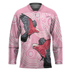 Pink Galah Aussie Aboriginal Hockey Jersey Soaring High - Aussie Hoodie