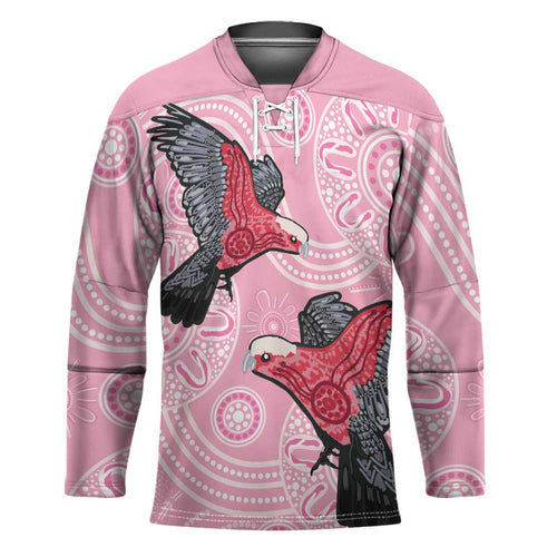 Pink Galah Aussie Aboriginal Hockey Jersey Soaring High - Aussie Hoodie