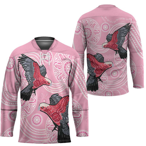 Pink Galah Aussie Aboriginal Hockey Jersey Soaring High - Aussie Hoodie